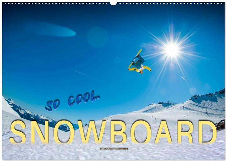 Immagine prodotto Snowboard - so cool (Wandkalender 2025 DIN A2 quer), Monatskalender (A2, Tedesco)
