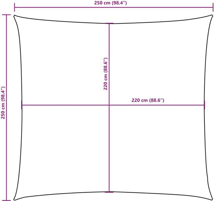 Image du produit VidaXL Sonnensegel (250 x 250 cm)