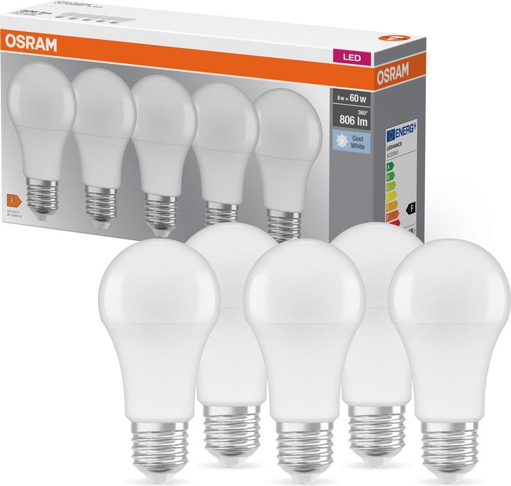 Produktbild Osram Base Retro Classic (E27, 7 W, 806 lm, 5 x, F)