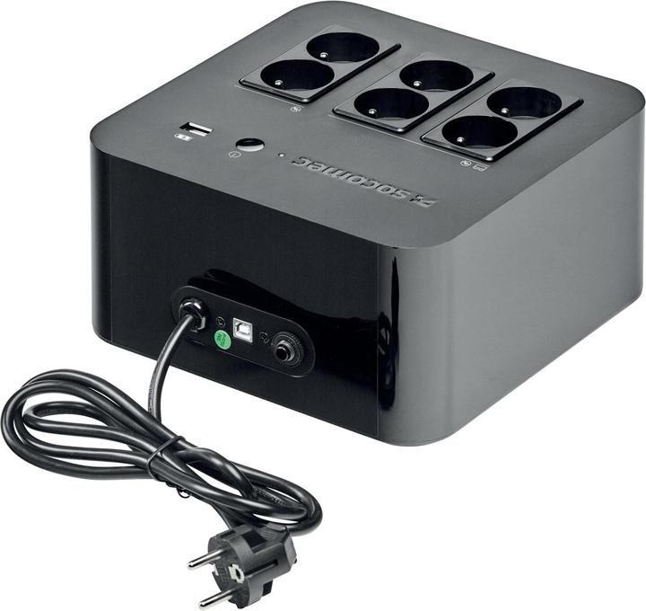Socomec NETYS PL 600VA F Plug USB Black (600 VA, 360 W, Standby UPS)