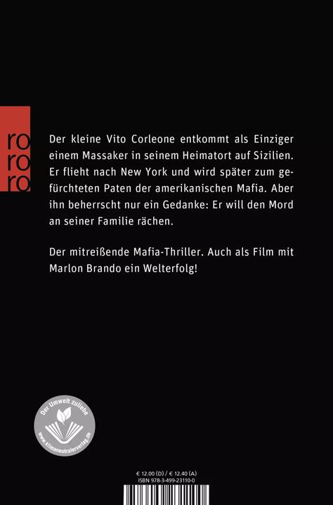Produktbild Der Pate (Deutsch, Mario Puzo, 2001)