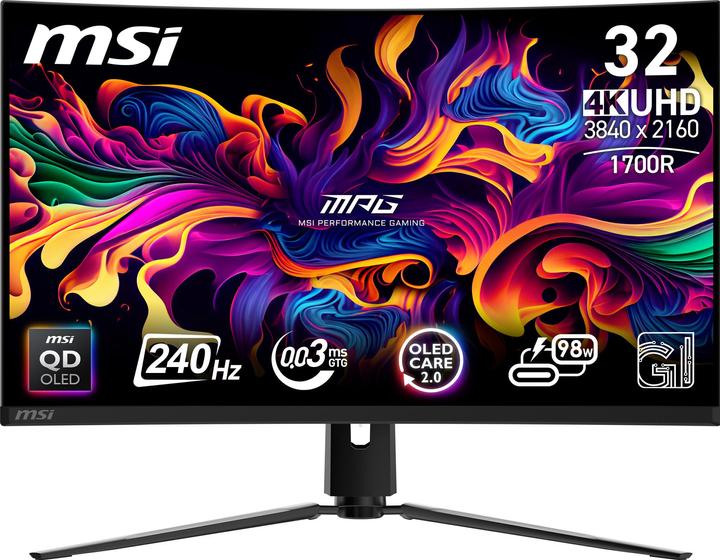 Produktbild MSI MPG 321CURXDE QD-OLED (3840 x 2160 Pixel, 31.50")