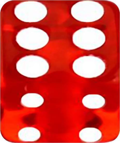 Actual product image Star Piercing Cube red transparent (Acrylic)