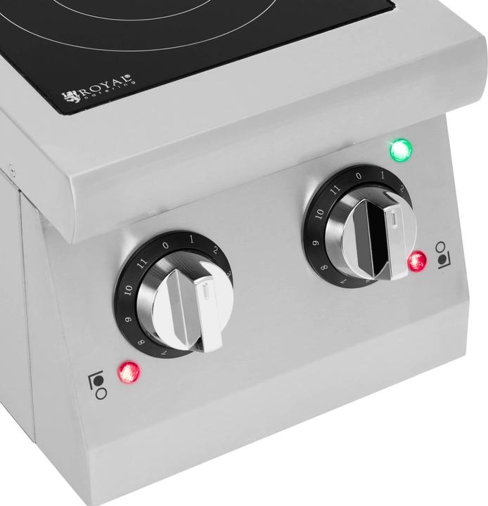 Produktbild Royal Catering Induktionsplatte tragbare Kochplatte Induktion 2 Platten Ø 12 - 26 cm tragbar