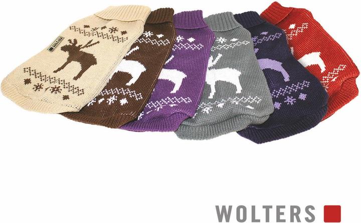 Actual product image Wolters Knitted sweater moose for dogs- (Dog jumper)