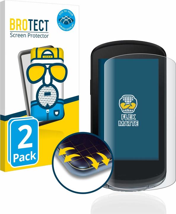 BROTECT Full-Cover Pellicola Opaca (2 Pezzo/i, Garmin Edge 1040)