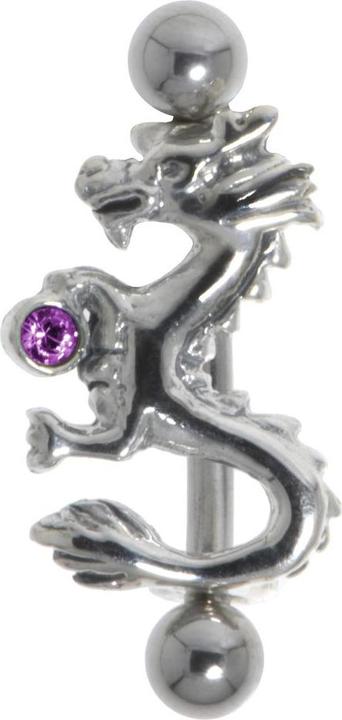 Produktbild Bijouteria Augenbrauenpiercing (Chirurgenstahl 316L, Kristall, Silber 925)