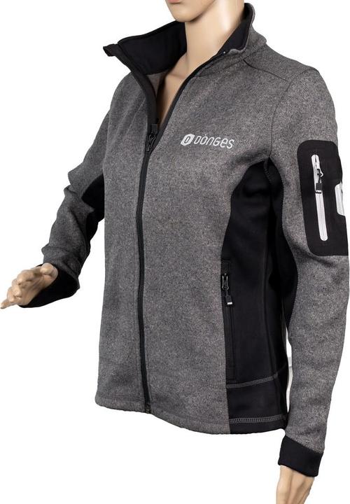 Immagine prodotto Dönges Giacca in maglia "Marieke" antracite, GR.XXL, 3 x logo (XXL)