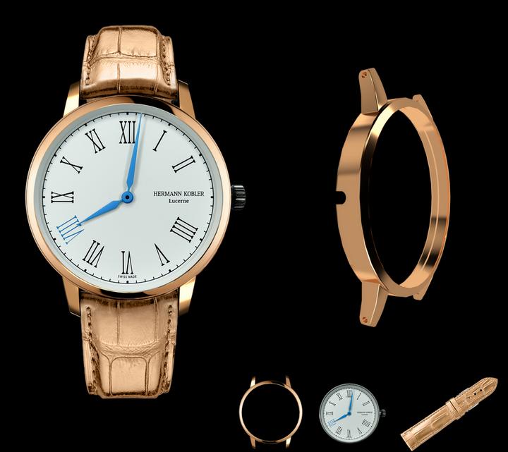 Actual product image Hermann Kobler Lugano W-RG-MAG (40.50 mm)