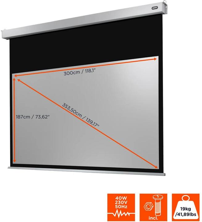 Image du produit Celexon Electric Professional Plus Business format - Ecran - montage au plafond possible, g (139.37", 16:10)