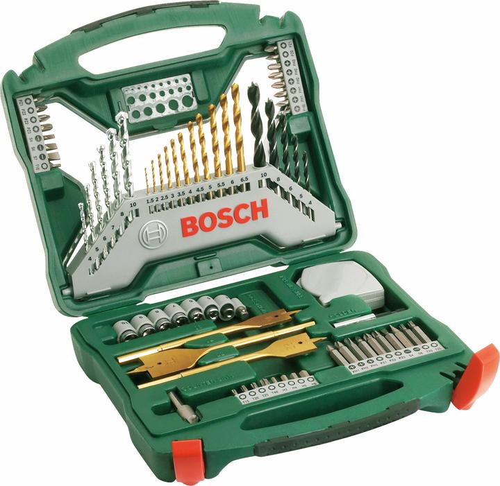Bosch Zubehör X-Line-Titanium Bohrer- und Schrauber-Set, 70-teilig (1.5 mm, 2 mm, 2.5 mm, 3 mm, 5.5 mm, 6 mm, 8.5 mm, 9 mm, 3.5 mm, 4 mm, 4.5 mm, 5 mm, 9.5 mm, 10 mm, 6.5 mm, 7 mm, 7.5 mm, 8 mm)