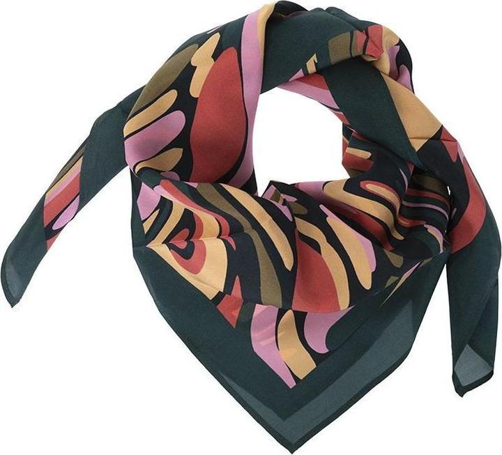 Image du produit Changemaker Seidenfoulard Fluid Confetti 100%Seide 90x90cm grün/olive/pin
