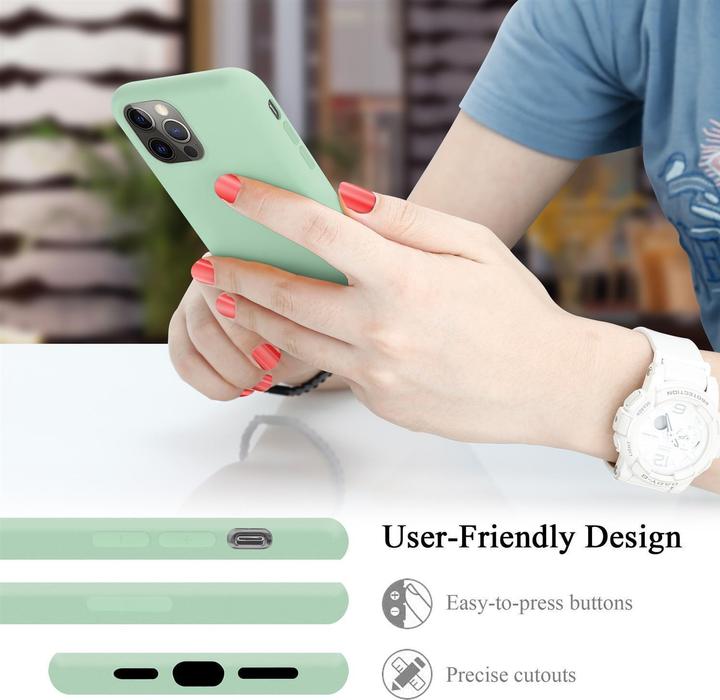 Actual product image Cadorabo TPU Liquid Silicone Case Cover (Apple iPhone 13 Pro Max)