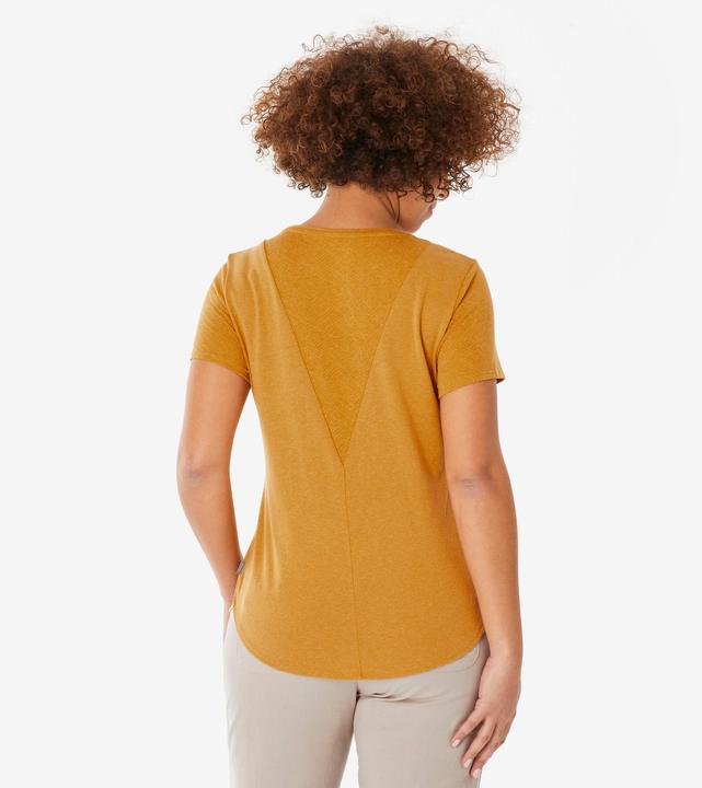 Immagine prodotto Quechua Wandershirt Damen kurzarm - NH500 ocker (XL)