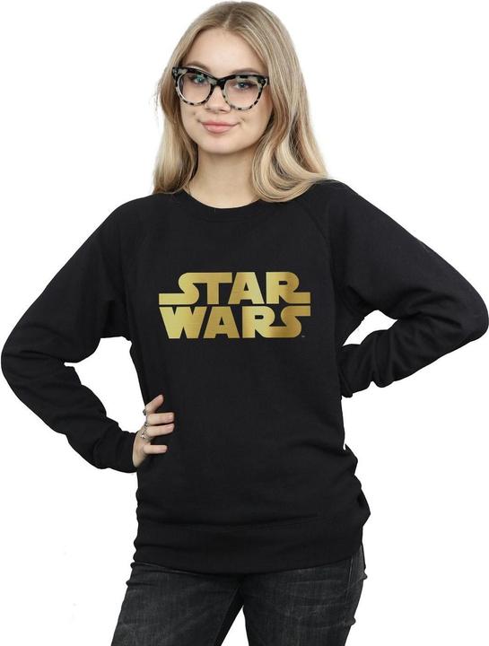Actual product image Star Wars Womens/Ladies Gold Logo Sweatshirt (XXL)