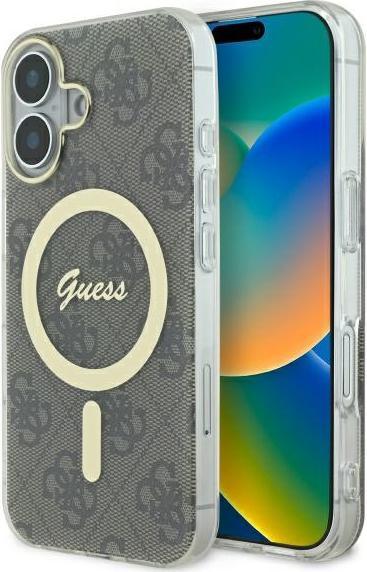 Produktbild Guess GUHMP16SH4STW iPhone 16 6.1" brązowy/brown hardcase IML 4G MagSafe (Apple iPhone 16)