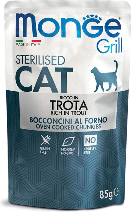 Produktbild Monge Grill Cat Sterilised (Adult, 1 Stk., 85 g)