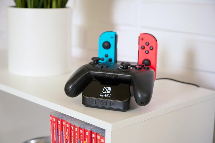 Actual product image PowerA Controller Charging Station by for Nintendo Switch (Switch, Switch OLED)