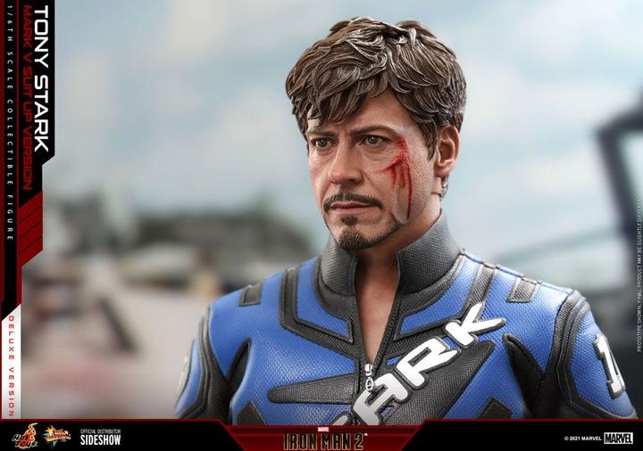 Immagine prodotto Hot Toys Movie Masterpiece 1/6 Tony Stark (versione con tuta del marchio V) Deluxe
