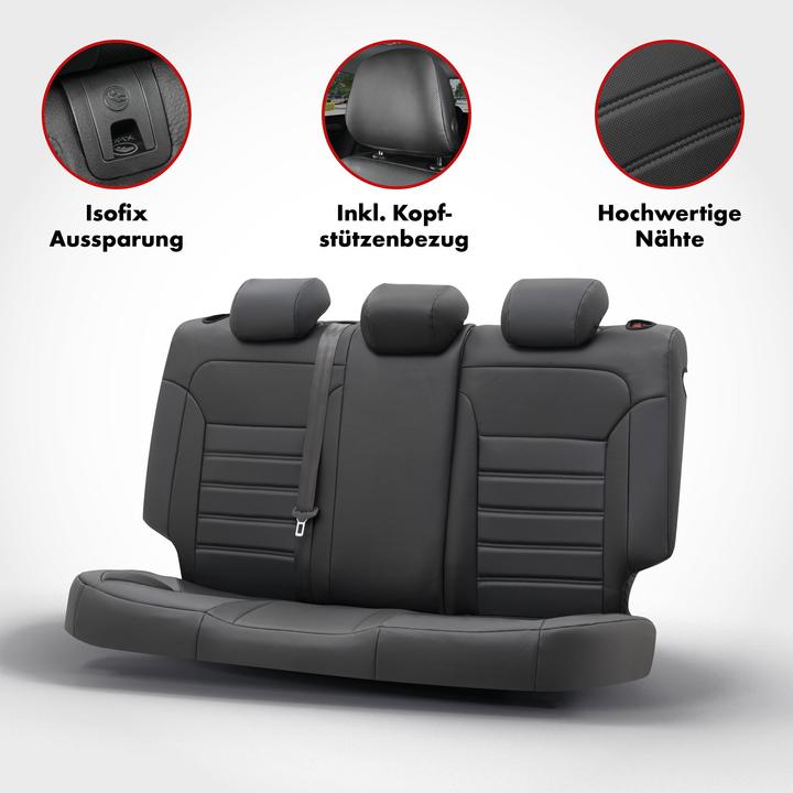 Image du produit Walser Housse de siège pour Ford Fiesta VI (CB1, CCN) 06/2008-aujourd'hui, 1 housse de banquette arrière