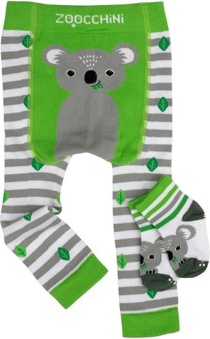 Immagine prodotto Zoochini Set leggings e calzini Zoocchini per bambini, Kai il koala (S, M)