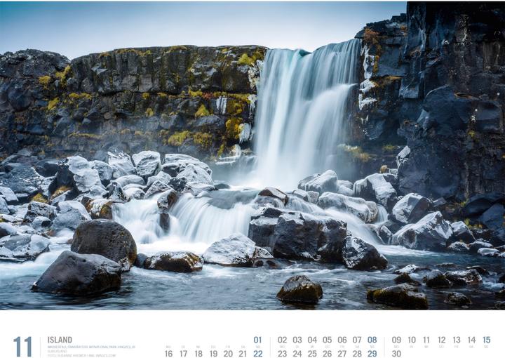 Immagine prodotto Island - Unterwegs zwischen Gletschern und Geysiren Kalender 2026 (54 x 42 cm, Copertina rigida, Tedesco)