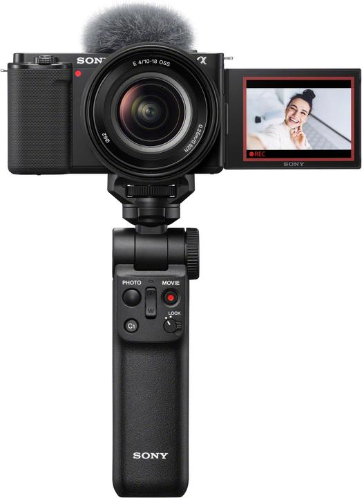 Actual product image Sony Alpha ZV-E10 Vlog Kit with handle