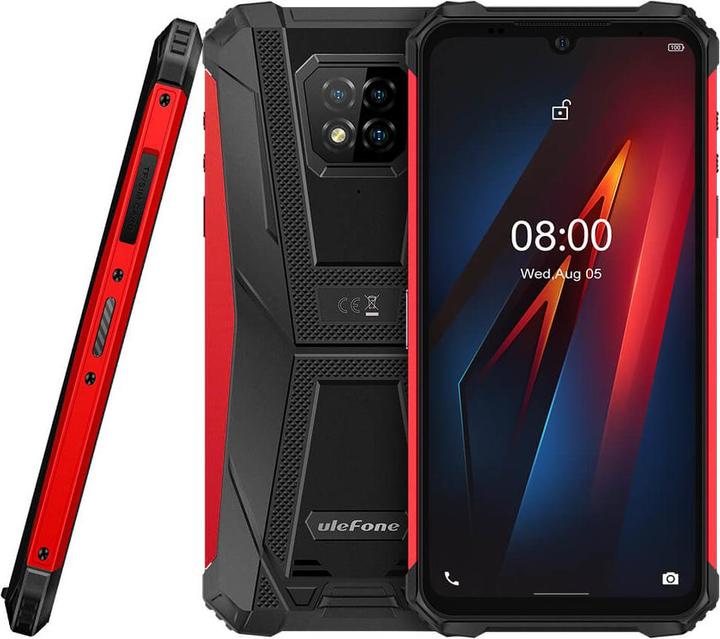 Produktbild Ulefone Armor 8 (64 GB, Rot, Schwarz, 6.10", Dual SIM, 16 Mpx, 4G)