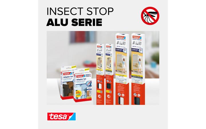 Produktbild tesa Insektenschutz Alu COMFORT für Türen, Insektengitter (100 x 220 cm)