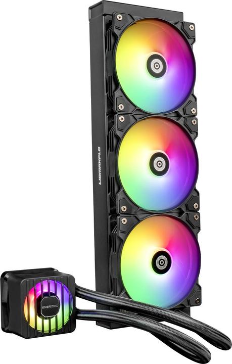 Produktbild Enermax LIQMAXFLO 420mm CPU AIO Flüssigkeitskühler - Xtreme Doppelkammerpumpe- VRM Wasserblock ARGB