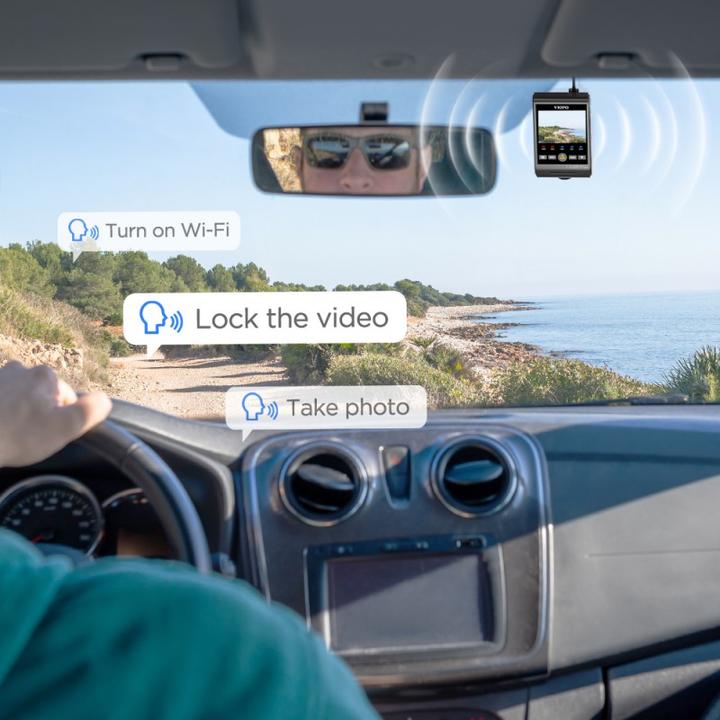 Actual product image Viofo A229 Plus 2CH - Dual dashcam (Built-in microphone, GPS receiver, Built-in display, Bluetooth, Accelerometer, Night vision, Rechargeable battery, Wi-Fi, 2K)