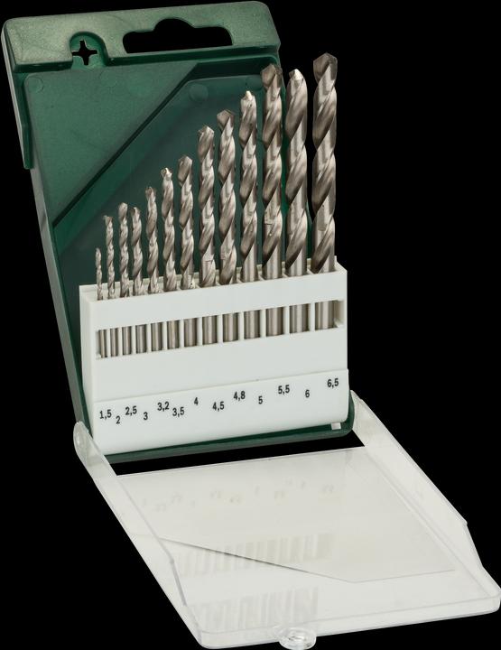 Immagine prodotto Bosch Professional Zubehör Set di punte per metallo da 13 pezzi HSS-G, DIN 338 (4 mm, 4,5 mm, 5 mm, 3 mm, 3,5 mm, 5,5 mm, 6 mm, 6,5 mm, 1,5 mm, 2 mm, 2,5 mm)