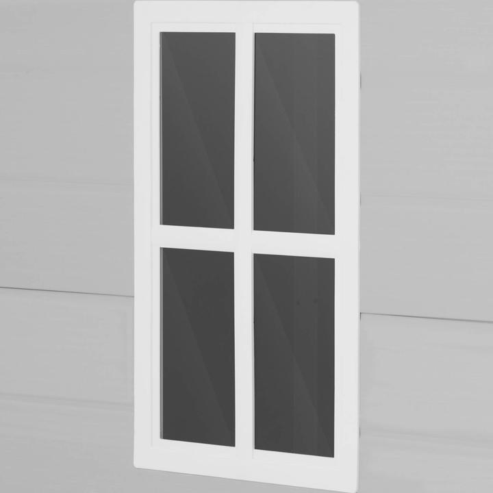 Produktbild Uniprodo Geräteschuppen Kunststoff Gartenschrank Gartenschuppen Lichtfenster grosse Tür