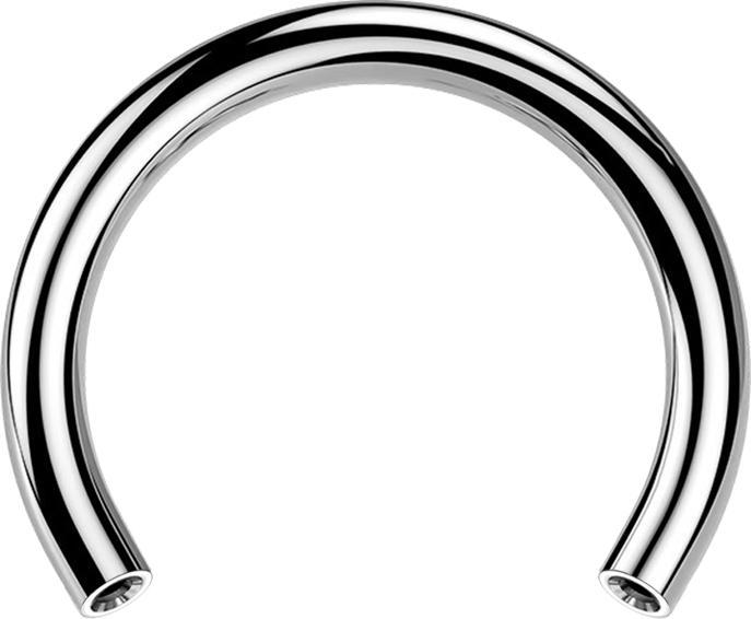 Star Piercing Micro Threadless Circular-Stab silber (Titan G23, ohne Messing)