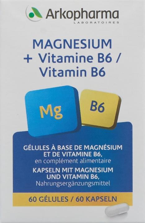 Produktbild Arkopharma Magnesium Vitamin B6 (60 Stück, Kapseln, 49 g)