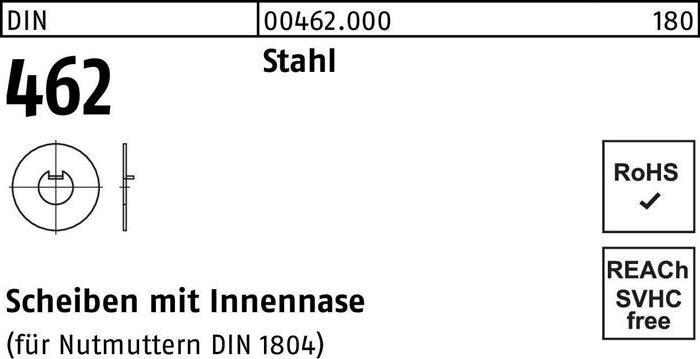 Immagine prodotto Rondella DIN 462 con naso interno 24 Acciaio