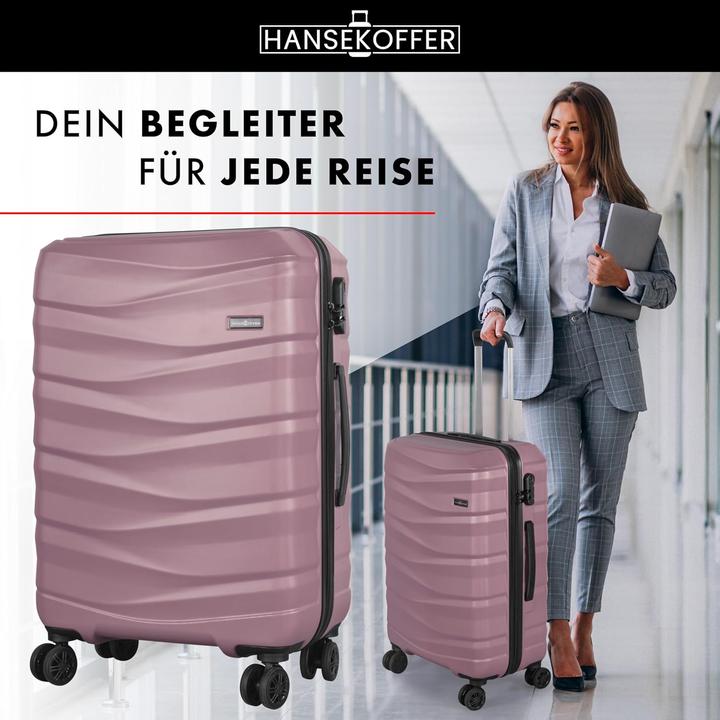 Produktbild Hansekoffer Hartschalenkoffer mit Rollen und Zahlenschloss (70 l, M (50 - 90l))