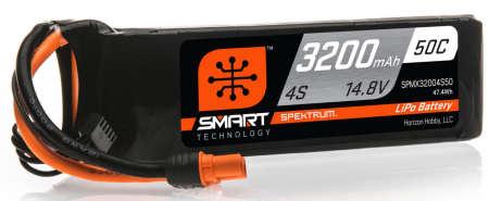 Actual product image Spektrum 3200mAh 4S 14.8V 50C Smart LiPo Battery IC3 (14.80 V, 3200 mAh)