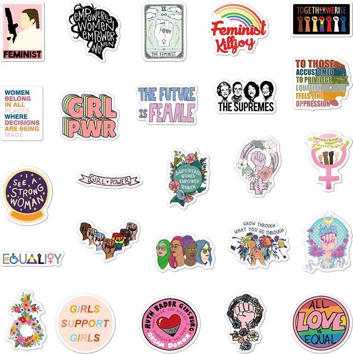 Image du produit JTI Autocollants - Girl Power - 50 pièces