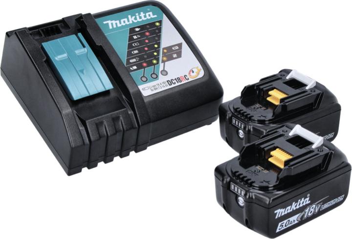 Actual product image Makita DBO 180 RTJ 18 V Battery Random Orbit Sander + 2x Battery 5.0Ah + Charger + Makpac (Eccentric grinder)