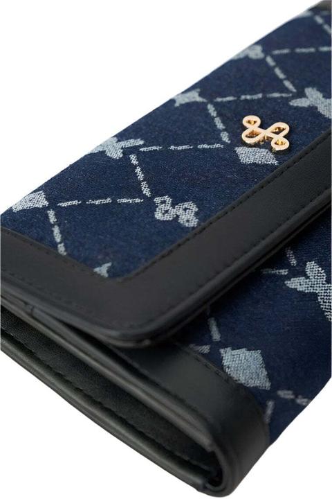 Actual product image Salsa Jeans Denim Logo Jaquard Wallet