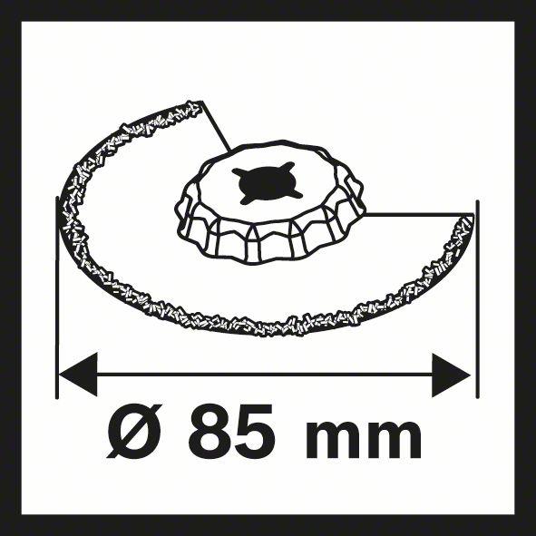 Produktbild Bosch Professional Zubehör Carbide-RIFF Segmentsägeblatt ACZ 85 RT3, 85 mm, 10er-Pack