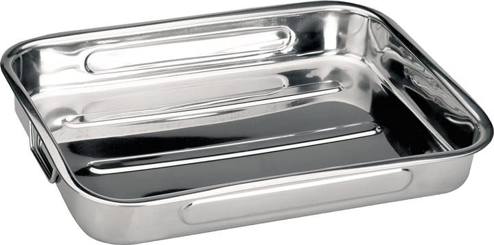 Actual product image Ibili Auflaufform Edelstahl Bistrot 63 x 45 x 7,5 cm Perfekt zum Rösten von Gemüse, Fleisch und Fisch