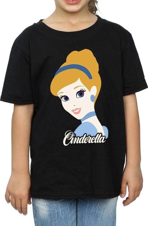 Actual product image Cinderella Girls Silhouette Cotton T-Shirt (140, 146)