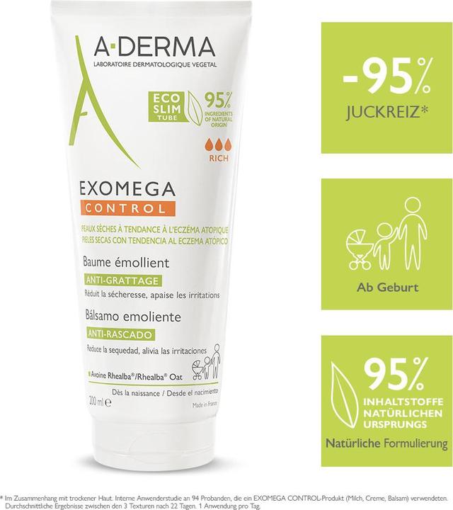 Produktbild A-Derma EXOMEGA CONTROL Balsam Bals (Körpermilch, 200 ml)