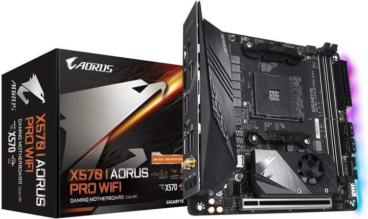 Produktbild Gigabyte X570 I Aorus Pro WIFI (AM4, AMD X570, Mini-ITX)