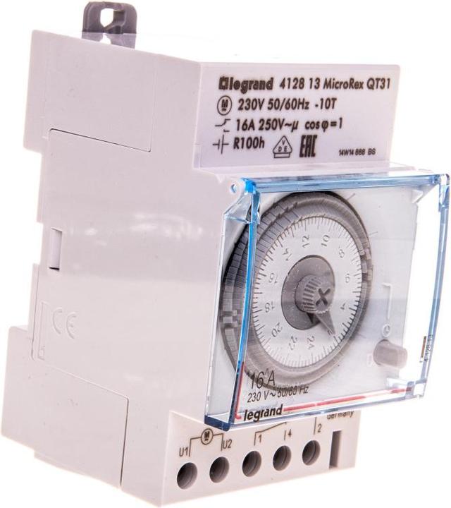 Legrand MicroRex QT31 230V 50-60Hz 412813 Interruttore orario giornaliero, quarzo
