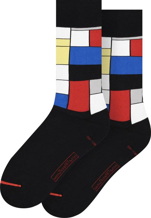 MuseARTa Socken Piet Mondrian - Composition with Red, Blue and Yel (Einzelpack, 36 - 40)