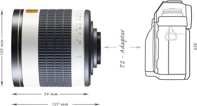Actual product image Walimex 500/6.3 DSLR mirror Pentax K (Pentax K, full size)