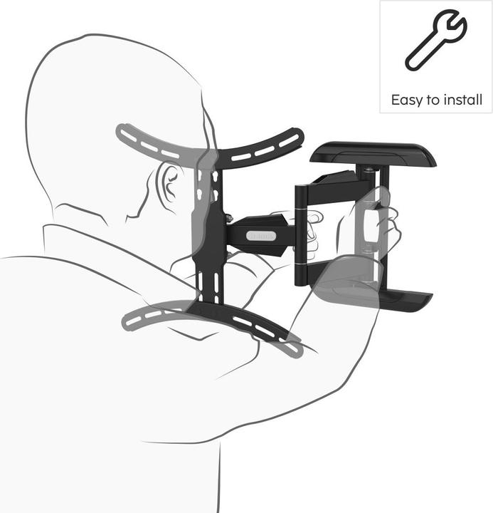 Immagine prodotto Hama Staffa da parete per TV (Muro, 65", 35 kg)